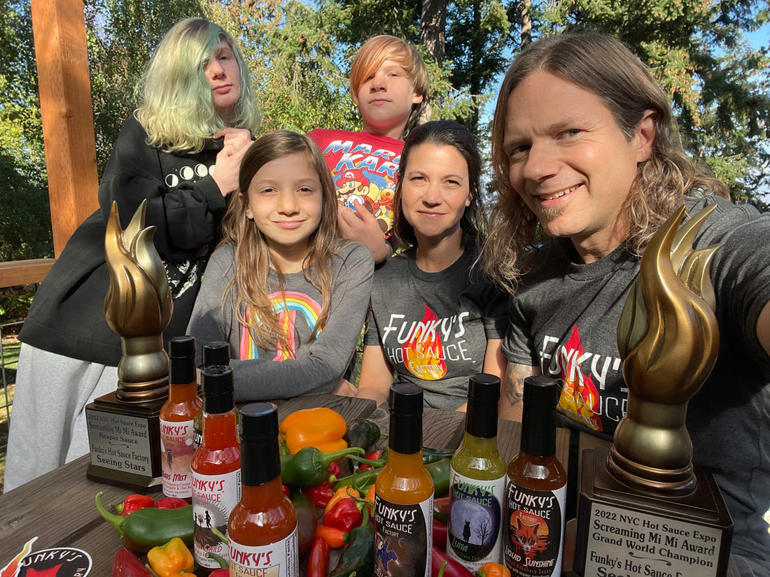Funky’s Hot Sauce Wins 2 Screaming Mi Mi Awards, Named Grand World Champion (WhatcomTalk)
