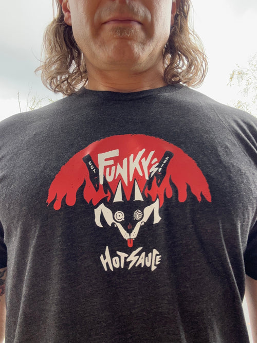 Funky's crazy-eyes fox T-Shirt - limited run
