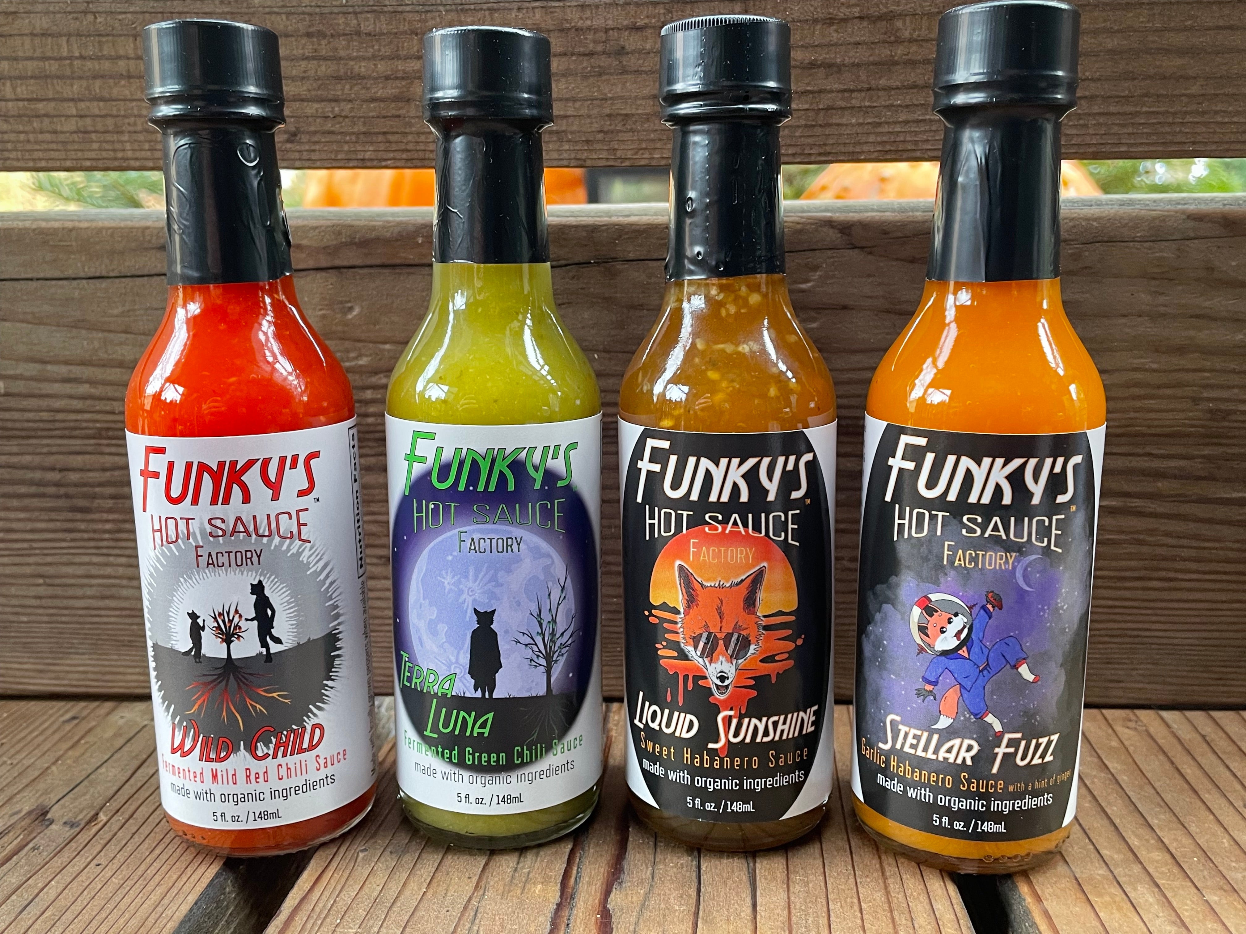 Funky's 4-Pack – Funky's Hot Sauce Factory